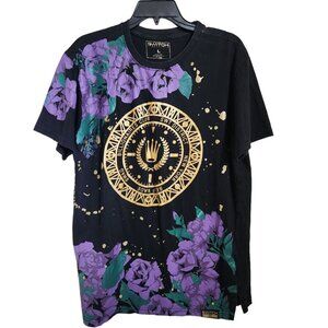 Switch Remarkable billionaires club Mens Large Black Cotton Graphic T Shirt Gold